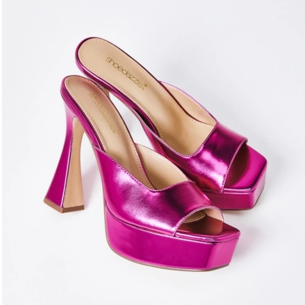 Cassia heeled mule by Just Fab size 8 - Picture 1 of 5